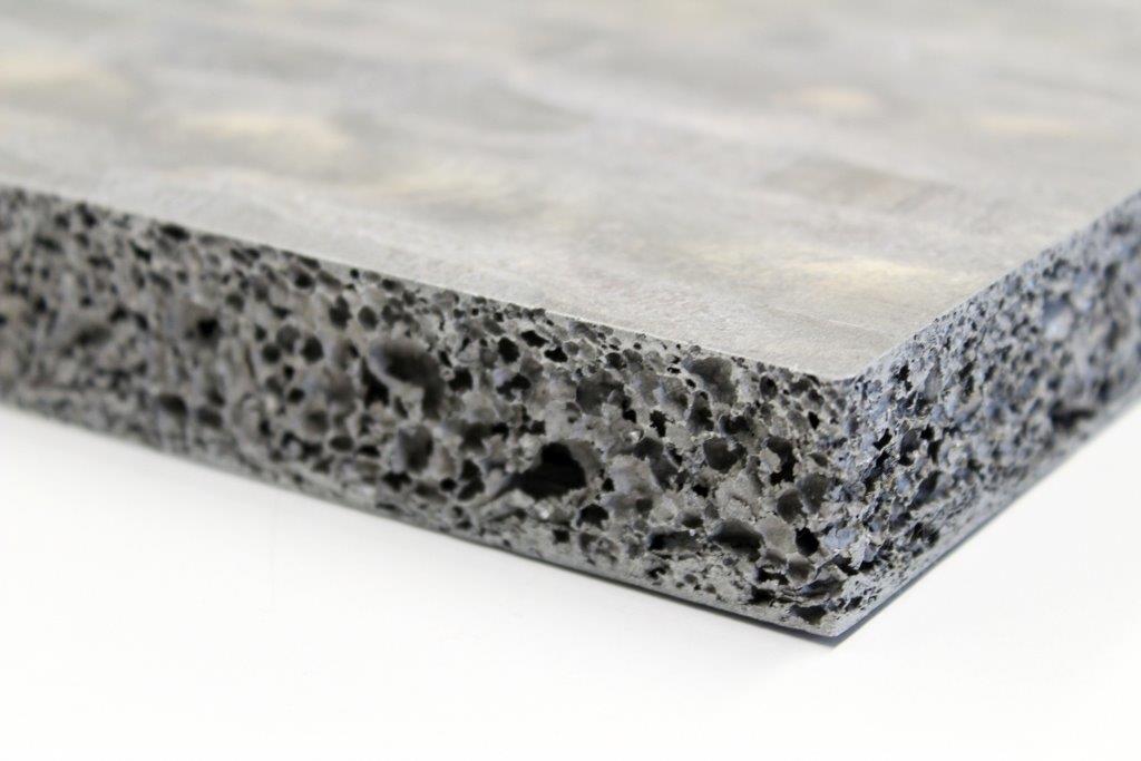 image of the material 'Geschlossenzelliger Aluminiumschaum (pulvermetallurgisches Verfahren)'